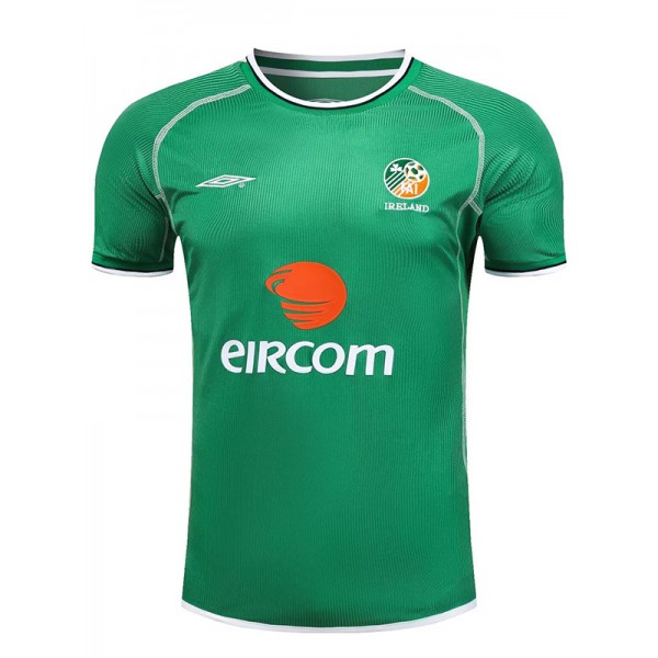 Ireland maillot rétro domicile uniforme de football premier maillot de football de sport pour hommes 2002